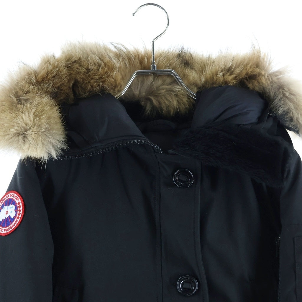 CANADA GOOSE(カナダグース) LABRADOR DOWN JACKET ラブラドール ワッペンロゴ ファーフーデッド ダウンジャケット レディース ブラック 7967JL