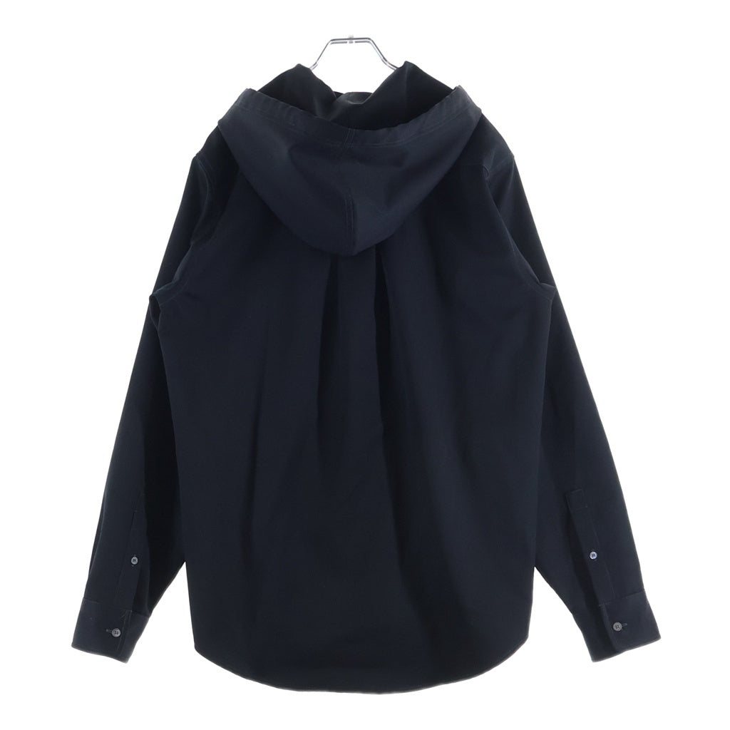 MARNI(マルニ) ウールギャバジン ボタンアップフーデット長袖シャツ ブラック CUMU0195A0