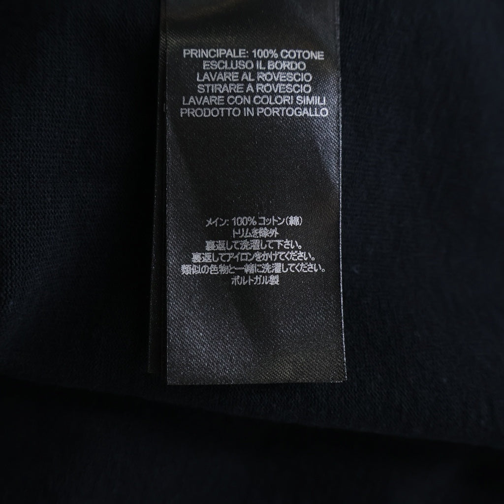 J.W.ANDERSON(ジェー ダブリュー アンダーソン) 25SS ANCHOR EMBROIDERY T-SHIRT フロントロゴ刺繍 クルーネック半袖カットソーTシャツ ブラック JT0257PG1510999