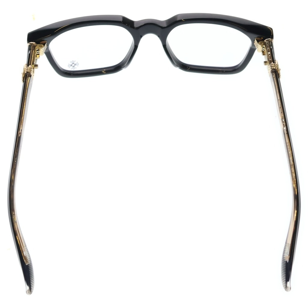 CHROME HEARTS(クロムハーツ) CELIBUSSY セリバシー オーバルテンプル ウェリントン型 メガネ ブラック/ゴールド