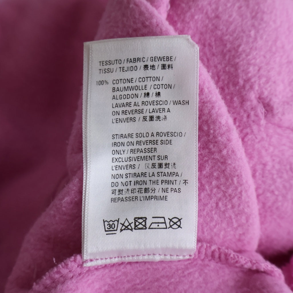 BALENCIAGA(バレンシアガ) 20SS WFP HOODIE フロントWFPロゴプリント プルオーバースウェットパーカー ピンク 570792 TJVK4