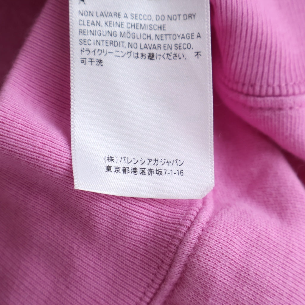 BALENCIAGA(バレンシアガ) 20SS WFP HOODIE フロントWFPロゴプリント プルオーバースウェットパーカー ピンク 570792 TJVK4