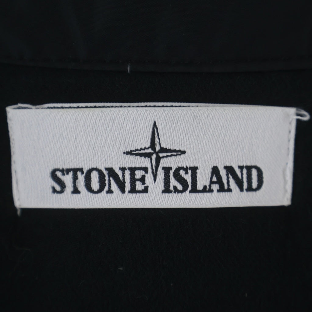 STONE ISLAND(ストーンアイランド) MICRO REPS DOWN ダブルポケット ジップアップ ファー付きフーデットダウンジャケット ブラック 611540926-A