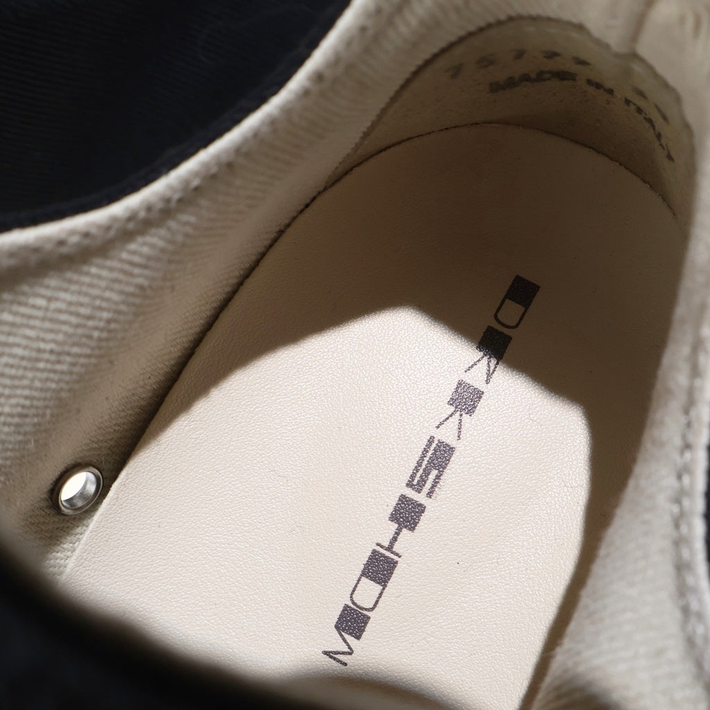 Rick Owens DRKSHDW(リックオウエンス ダークシャドウ) Jumbo Lace Abstract Sneakers ジャンボレース スニーカーズ ブラック/ホワイト 38 レディース