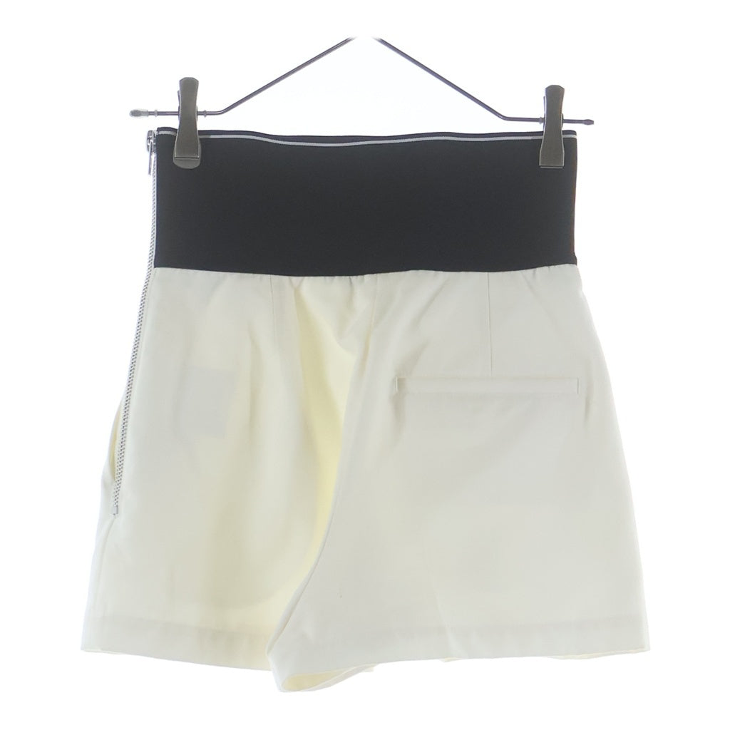 ALEXANDER WANG(アレキサンダーワン) ウエストロゴ ショートパンツ アイボリー 1WC1224450 レディース
