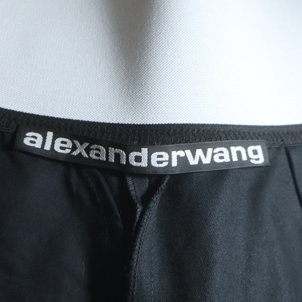 ALEXANDER WANG(アレキサンダーワン) ウエストロゴ ショートパンツ ブラック 1WC1224450 レディース