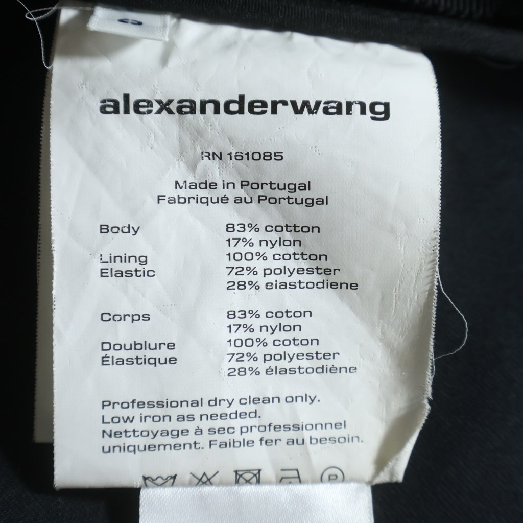 ALEXANDER WANG(アレキサンダーワン) ウエストロゴ ショートパンツ ブラック 1WC1224450 レディース