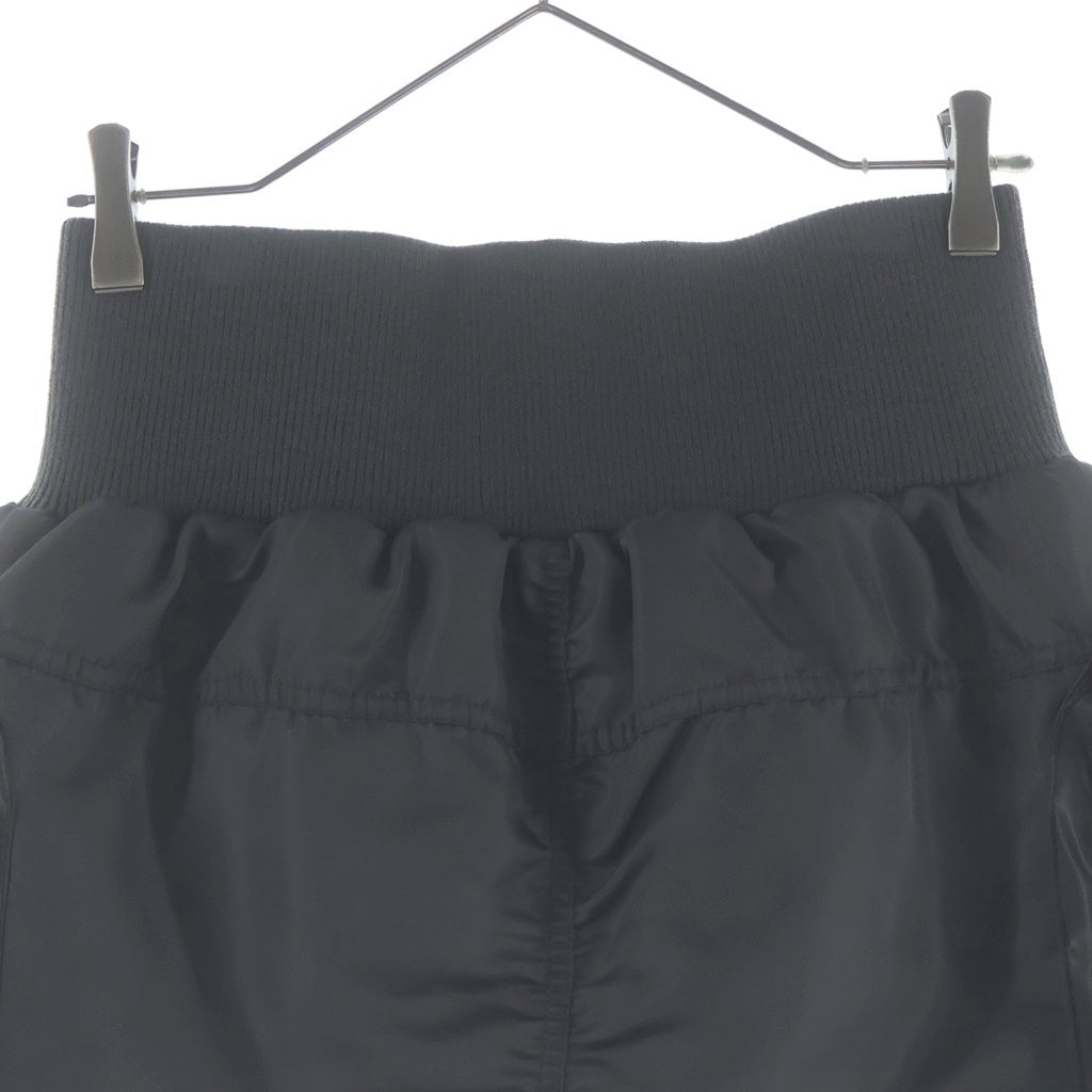 NO BRAND(ノーブランド) 25AW KIMYO キミョ パテッド ジップ スカート ブラック レディース