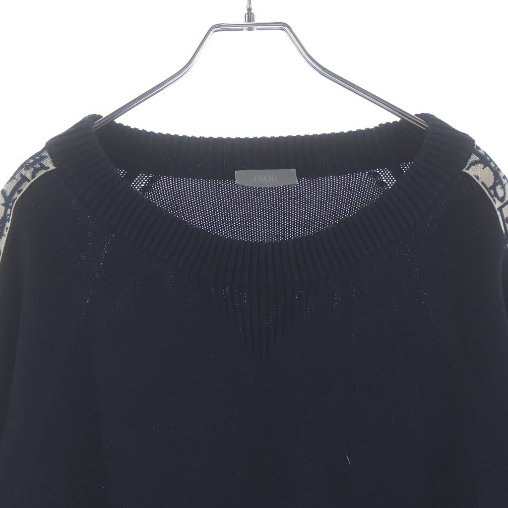 Christian Dior(クリスチャンディオール) オブリーク トロッター 長袖ニット ブラック 113M638AT187