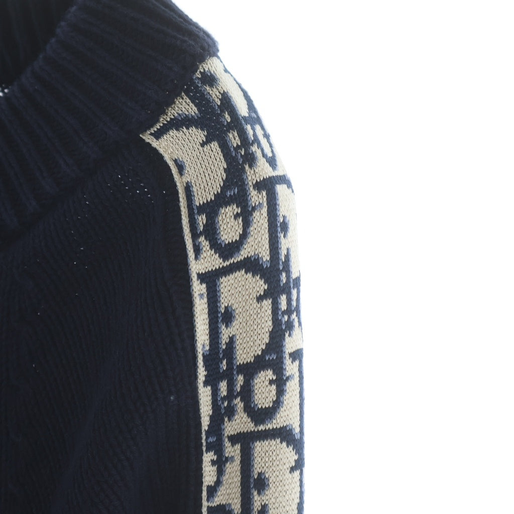 Christian Dior(クリスチャンディオール) オブリーク トロッター 長袖ニット ブラック 113M638AT187