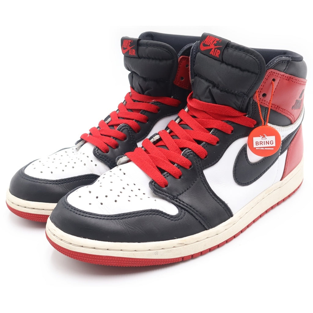 NIKE(ナイキ) AIR JORDAN 1 RETRO HIGH OG エアジョーダン1 レトロ レザーハイカットスニーカー レッド/ホワイト US11/29cm DZ5485-106