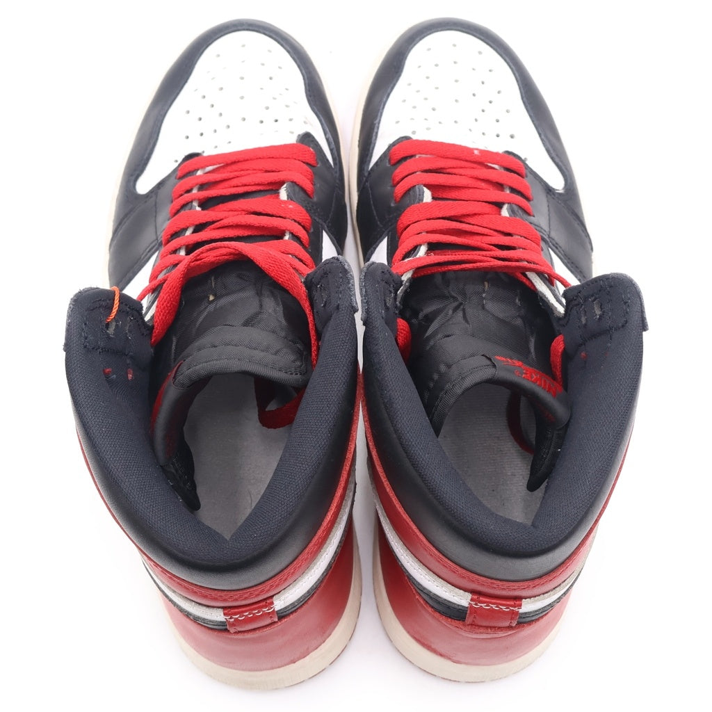 NIKE(ナイキ) AIR JORDAN 1 RETRO HIGH OG エアジョーダン1 レトロ レザーハイカットスニーカー レッド/ホワイト US11/29cm DZ5485-106