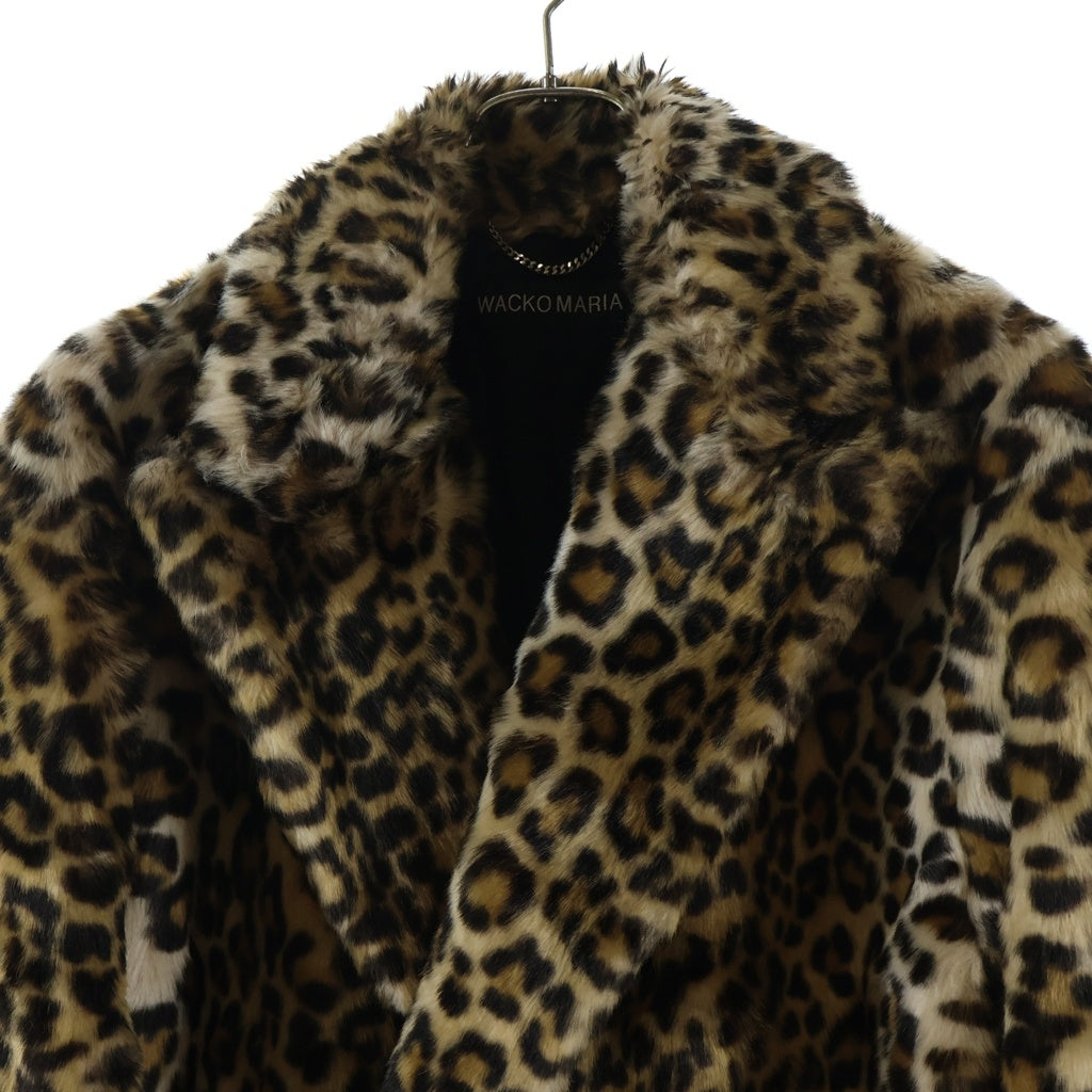 WACKO MARIA(ワコマリア) LEOPARD FUR COAT レオパード ファーコート ブラウン