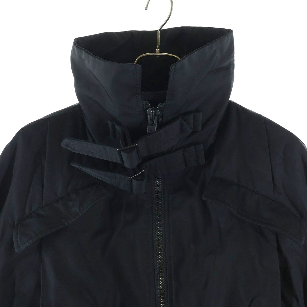 REGULATION Yohji Yamamoto MEN(レギュレーションヨウジヤマモトメン) NY/C TWILL SHIRRING DETAIL JACKET ジップアップ シーリング ディテイル ジャケット ブラック FM-J54-600