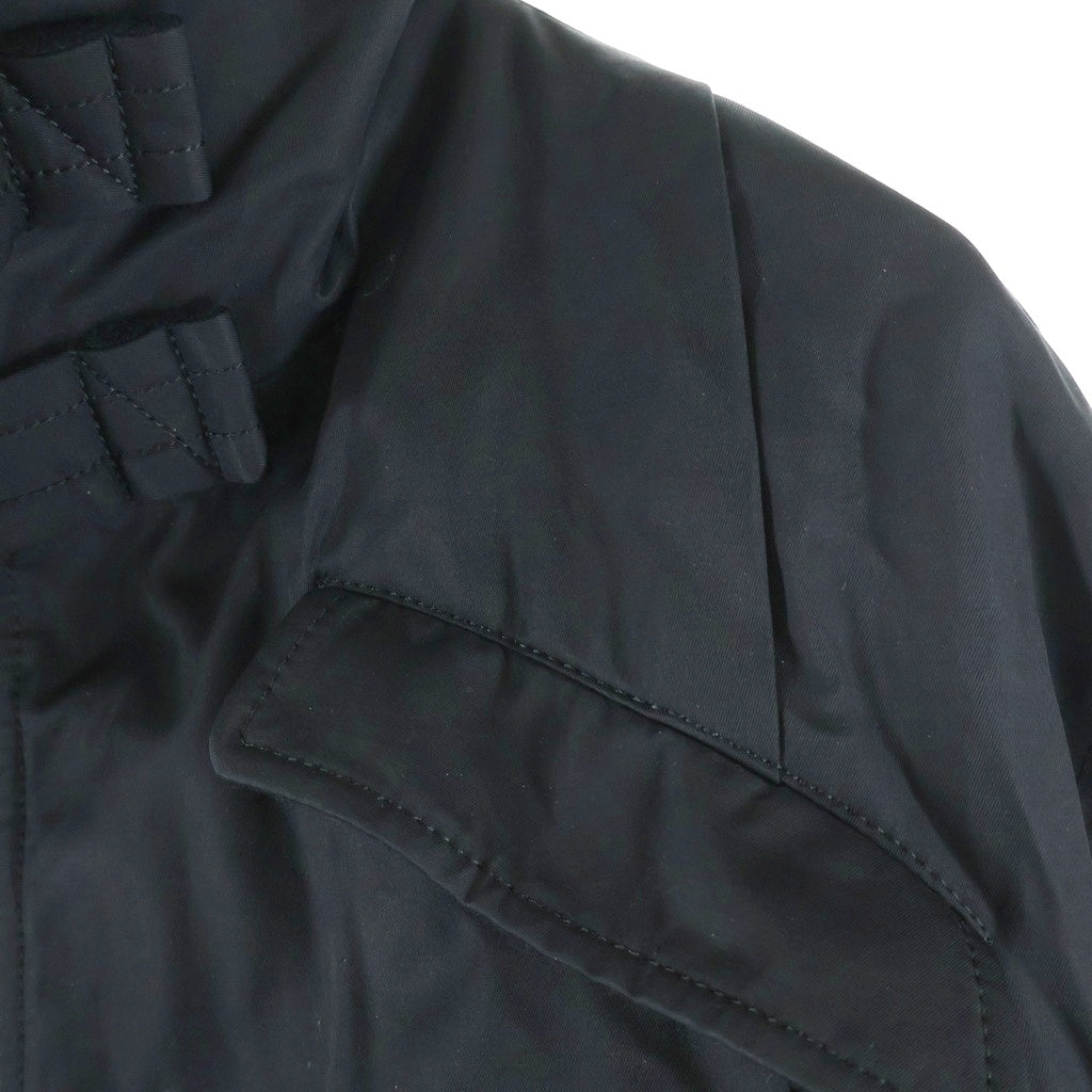 REGULATION Yohji Yamamoto MEN(レギュレーションヨウジヤマモトメン) NY/C TWILL SHIRRING DETAIL JACKET ジップアップ シーリング ディテイル ジャケット ブラック FM-J54-600
