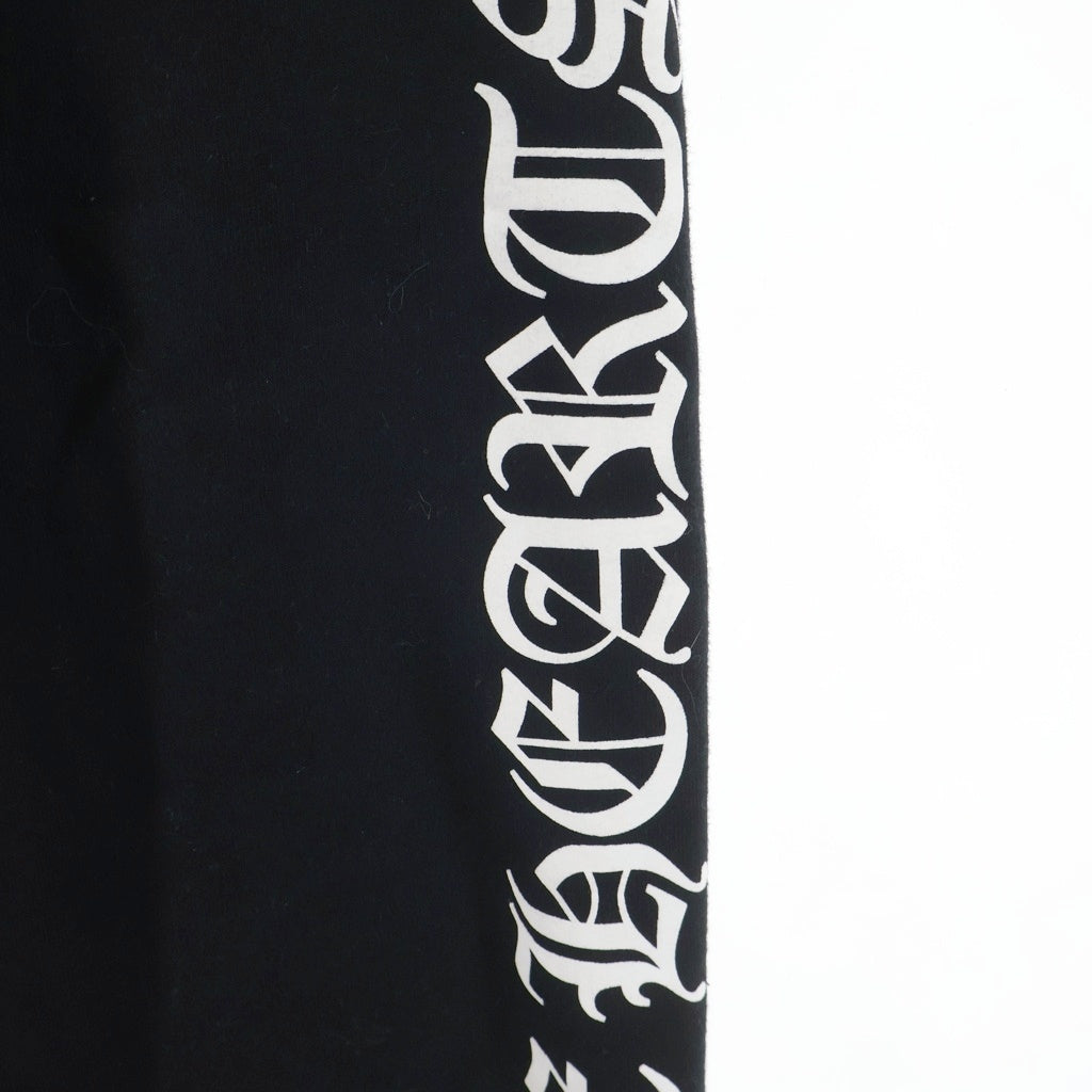 CHROME HEARTS(クロムハーツ) SWTSHRT PANTS フロントスクロールラベル サイドロゴ プリント スウェットパンツ ブラック