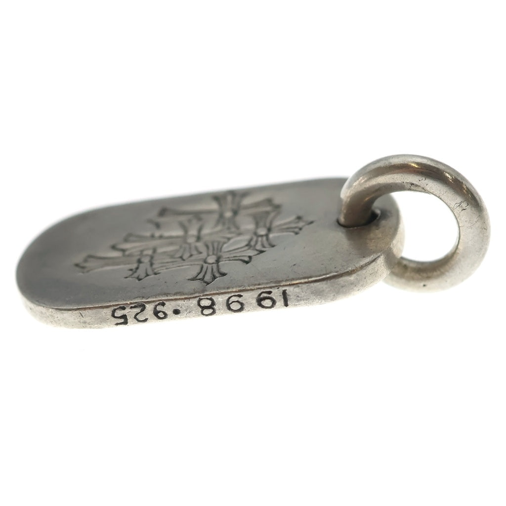 CHROME HEARTS(クロムハーツ) D TAG SML スモールドッグタグ セメタリーエングレイブオールド シルバーネックレストップ