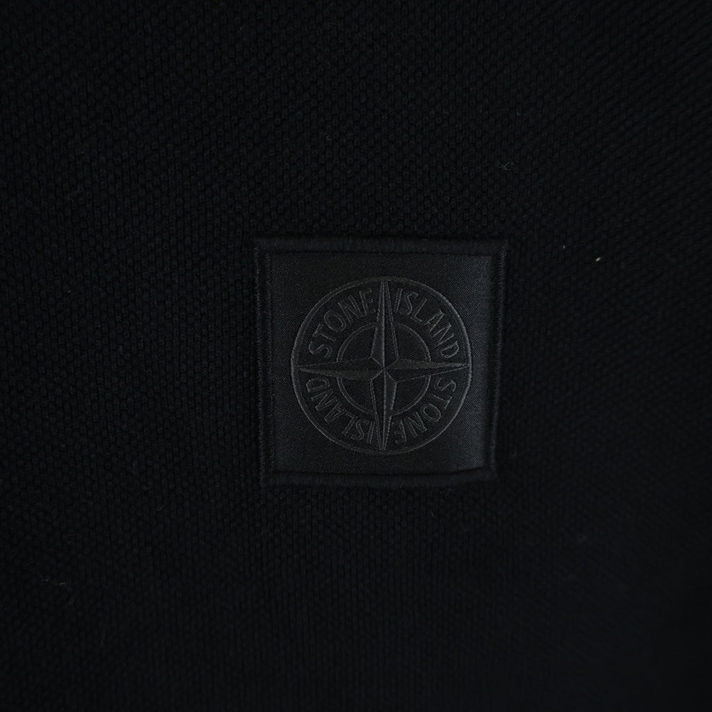STONE ISLAND(ストーンアイランド) LOGO PATCH POLO SHIRT フロントロゴパッチ 襟付きポロシャツ ブラック L1S152200002S0F39