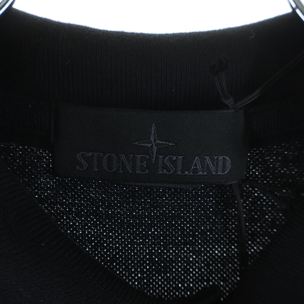 STONE ISLAND(ストーンアイランド) LOGO PATCH POLO SHIRT フロントロゴパッチ 襟付きポロシャツ ブラック L1S152200002S0F39