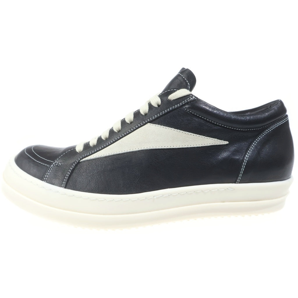Rick Owens(リックオウエンス) VINTAGE SNEAKS ヴィンテージスニーカー レザーローカットスニーカー ブラック RU01F2897-LGYLVX