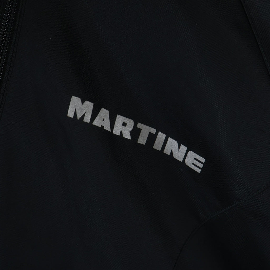 MARTINE ROSE(マーティンローズ) 胸ロゴプリント ジップアップ トラックジャケット ブラック 52-03-84-03012