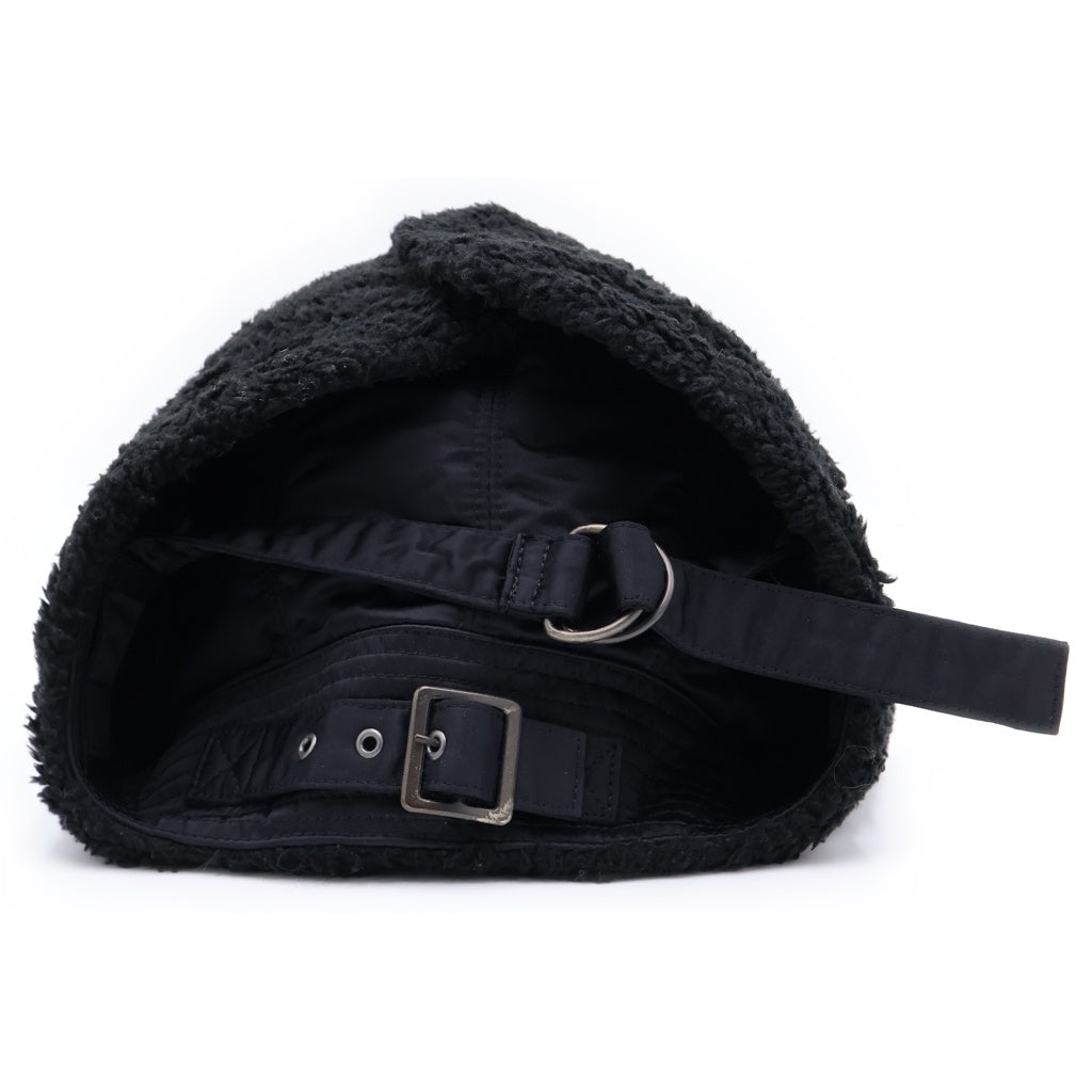 JUNYA WATANABE COMME des GARCONS(ジュンヤワタナベ コムデギャルソン) ベルトデザイン ナイロンフライトキャップ ブラック WR-K601