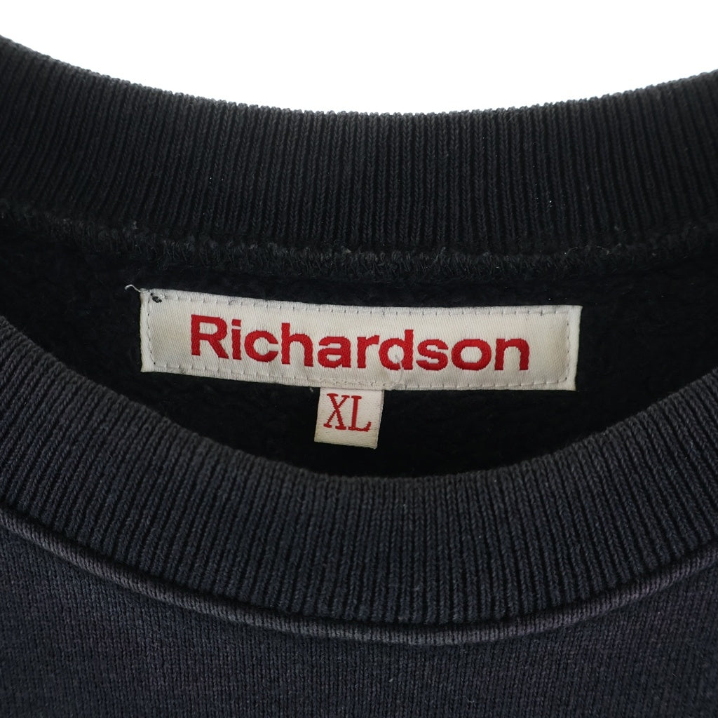 Richardson(リチャードソン) 18AW BONJOUR RECORDS限定 フロントUSグラフィック プルオーバースウェットトレーナー ブラック