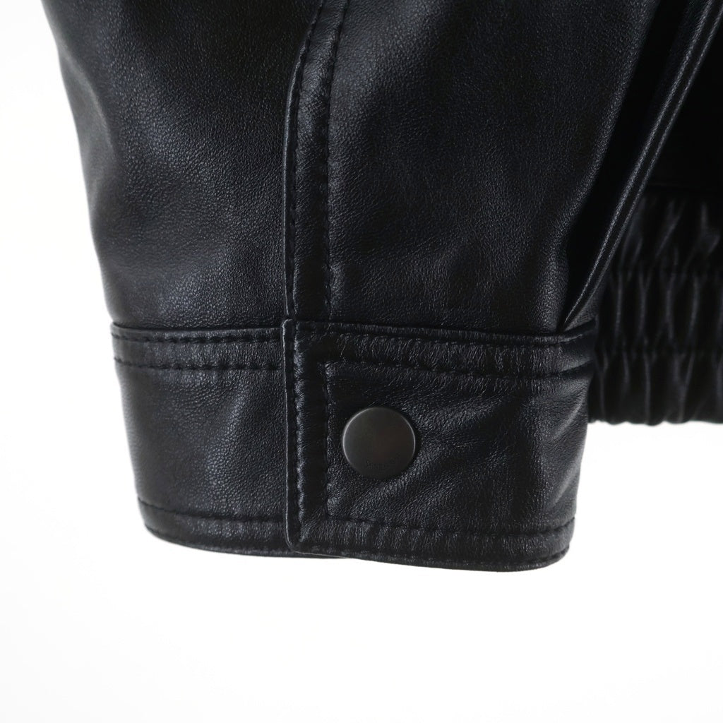 SAINT LAURENT PARIS(サンローランパリ) 26SS LETHER BOMBER JACKET レザーボンバージャケット ブラック 840864 YCIJ2