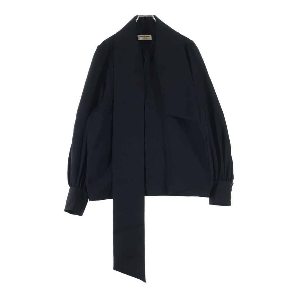 SAINT LAURENT PARIS(サンローランパリ) ショールブラウス ブラック