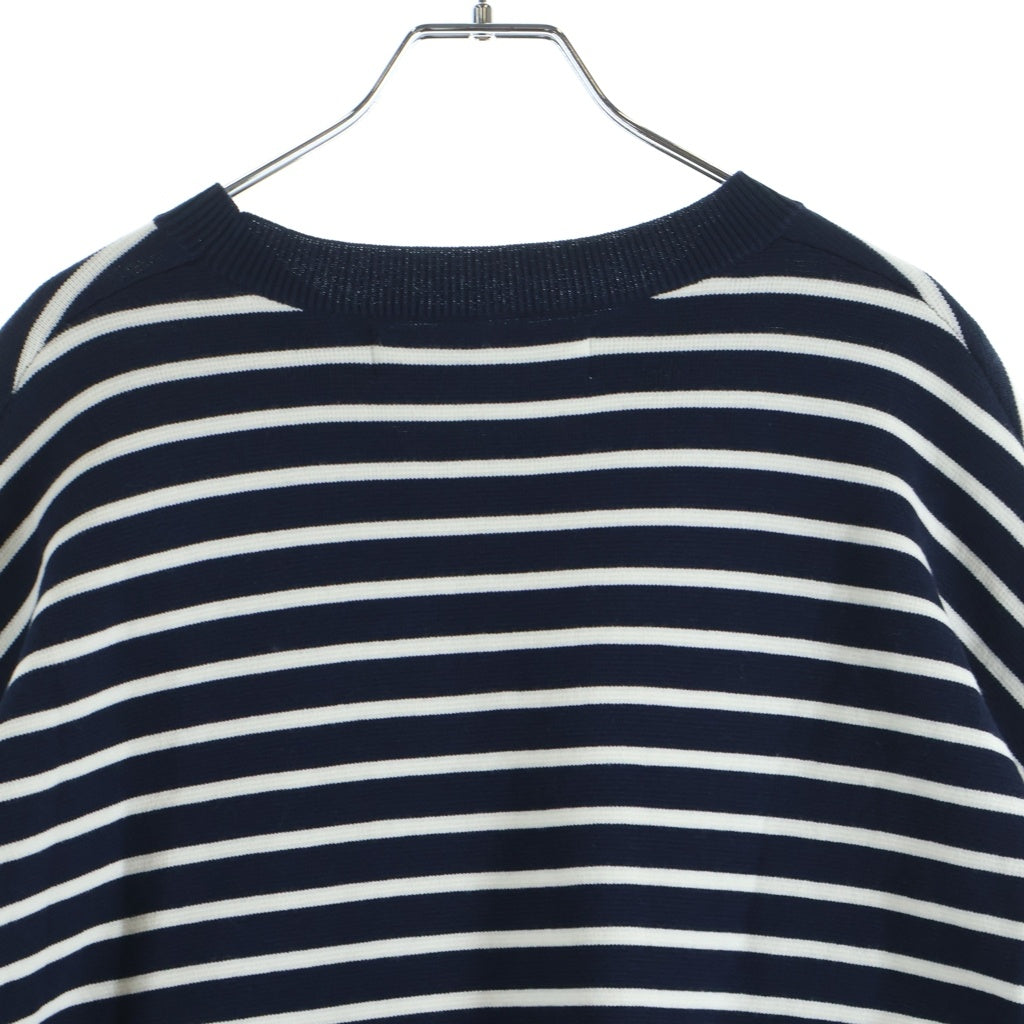 DAIRIKU(ダイリク) 25SS JUST AN IDEA 別注 Docking Lettered Knit ドッキングレタードニット セーター ネイビー BC-2