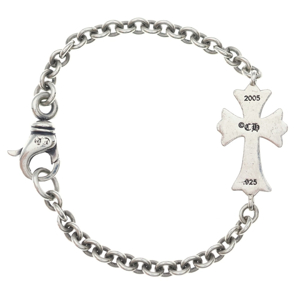CHROME HEARTS(クロムハーツ) CHAIN TINY CH CRS タイニーCHクロスチェーン ブレスレット シルバー
