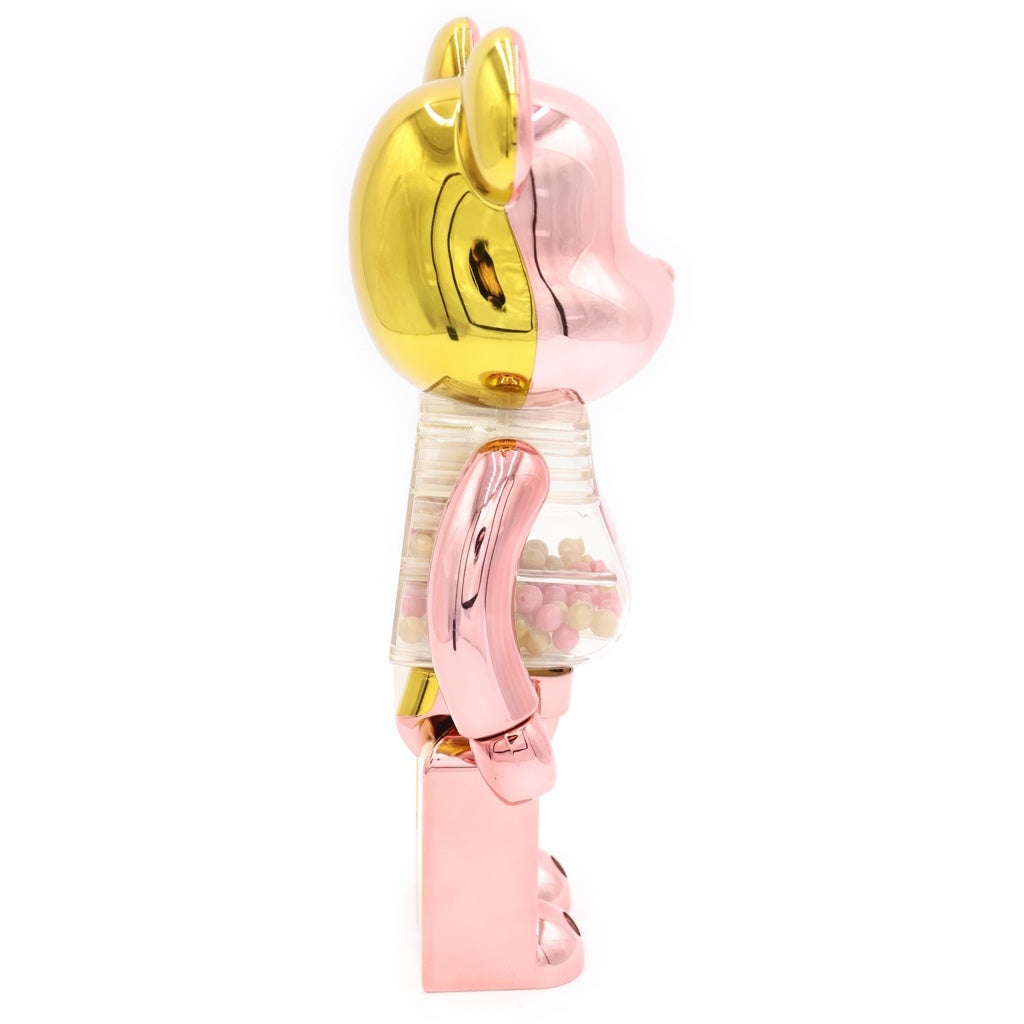MEDICOM TOY(メディコムトイ) MY FIRST BE@RBRICK B@BY GOLD SILVER PINK 400% ベアブリック フィギュア 人形 ゴールド/ピンク