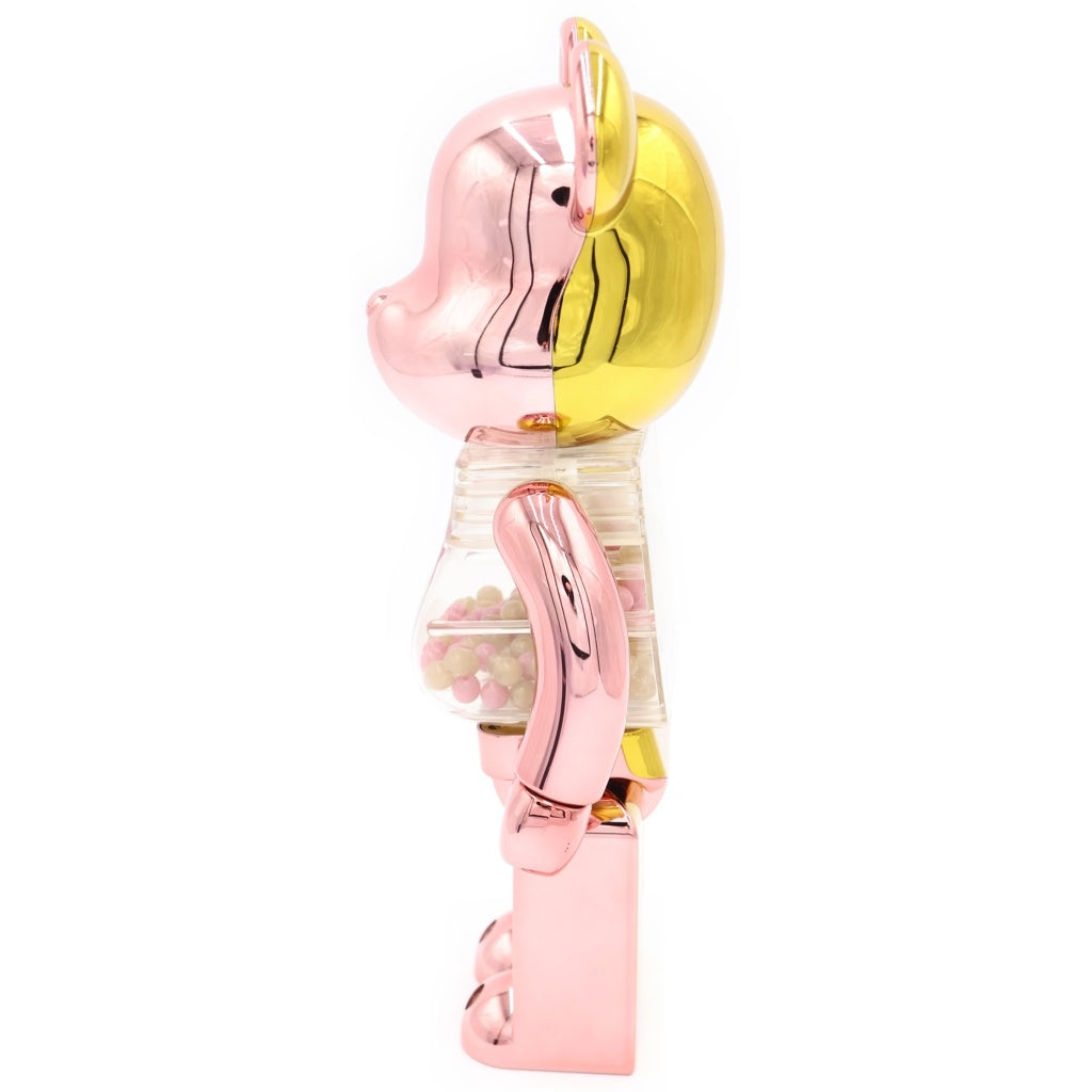 MEDICOM TOY(メディコムトイ) MY FIRST BE@RBRICK B@BY GOLD SILVER PINK 400% ベアブリック フィギュア 人形 ゴールド/ピンク