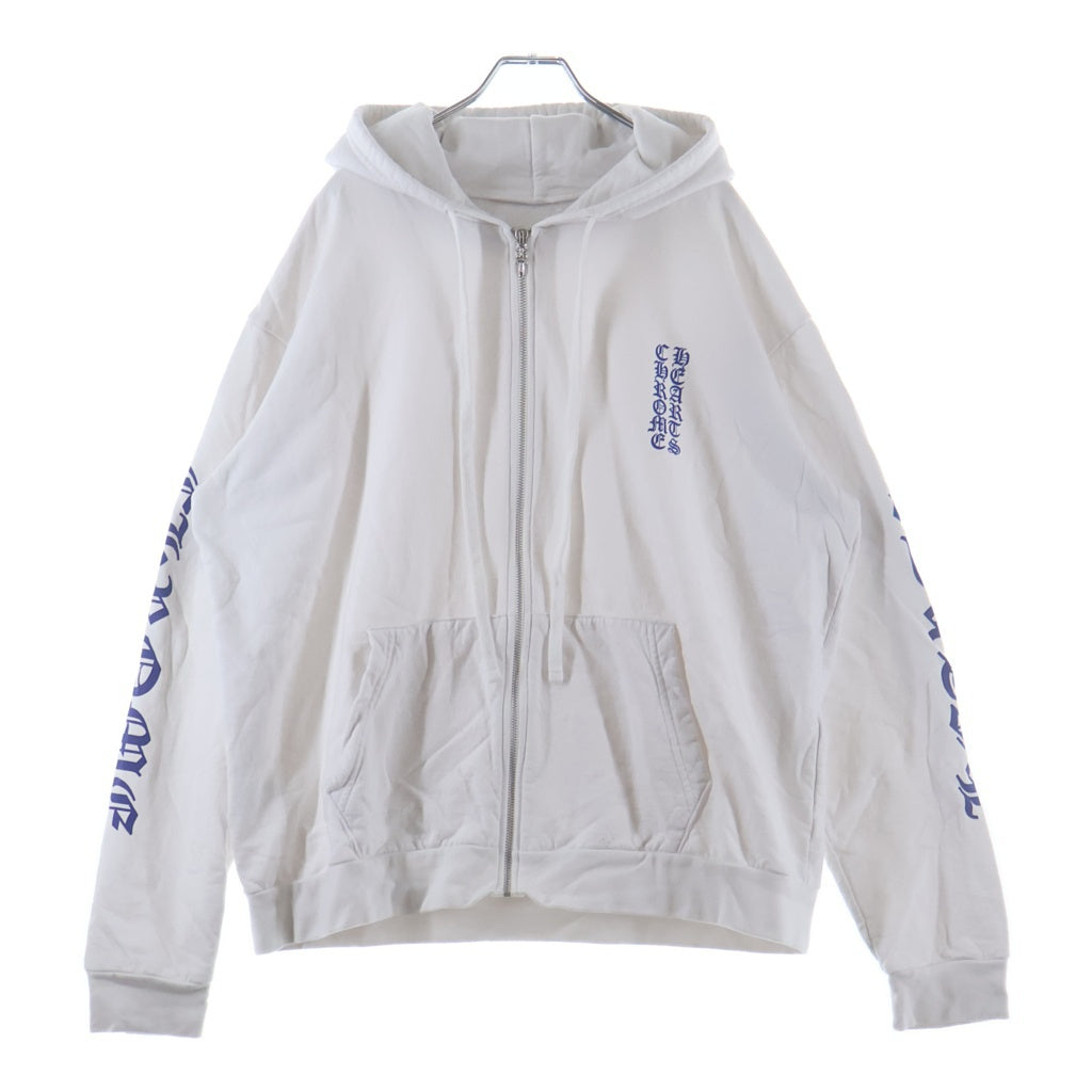 CHROME HEARTS(クロムハーツ) SWTSHRT HD ZIP アームロゴ ジップアップ 