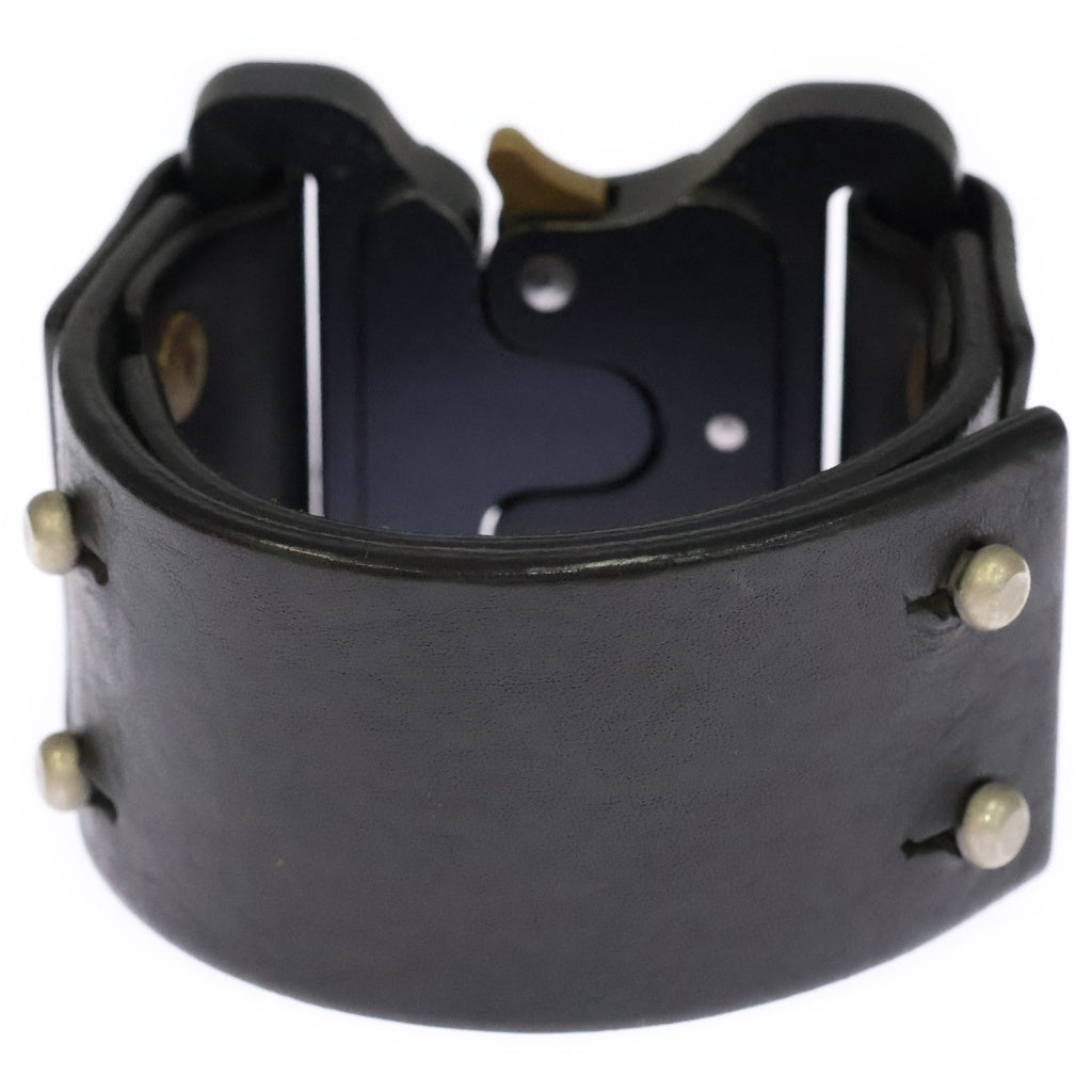 1017 ALYX 9SM(アリクス) レザーブレスレッド ブラック