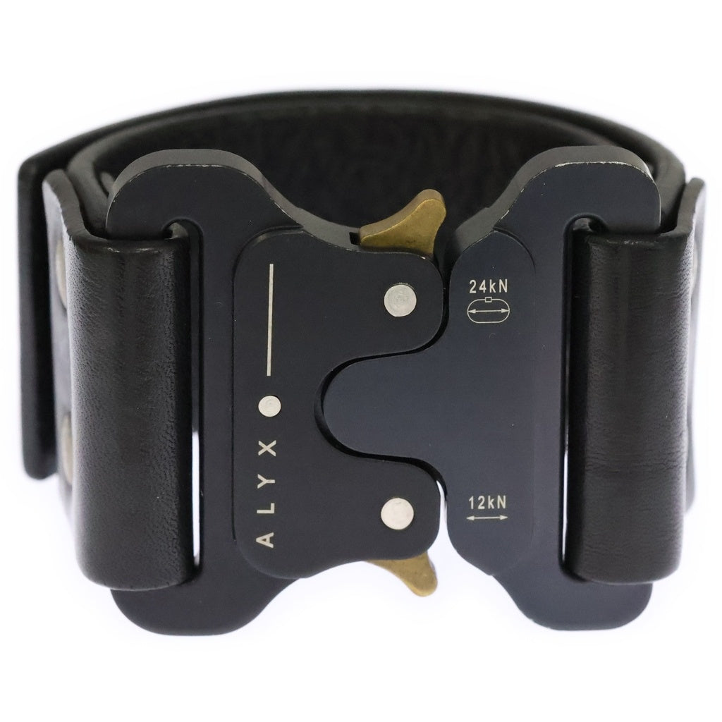 1017 ALYX 9SM(アリクス) レザーブレスレッド ブラック