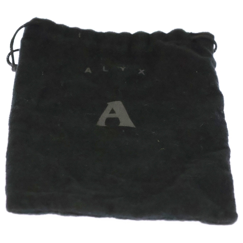 1017 ALYX 9SM(アリクス) レザーブレスレッド ブラック