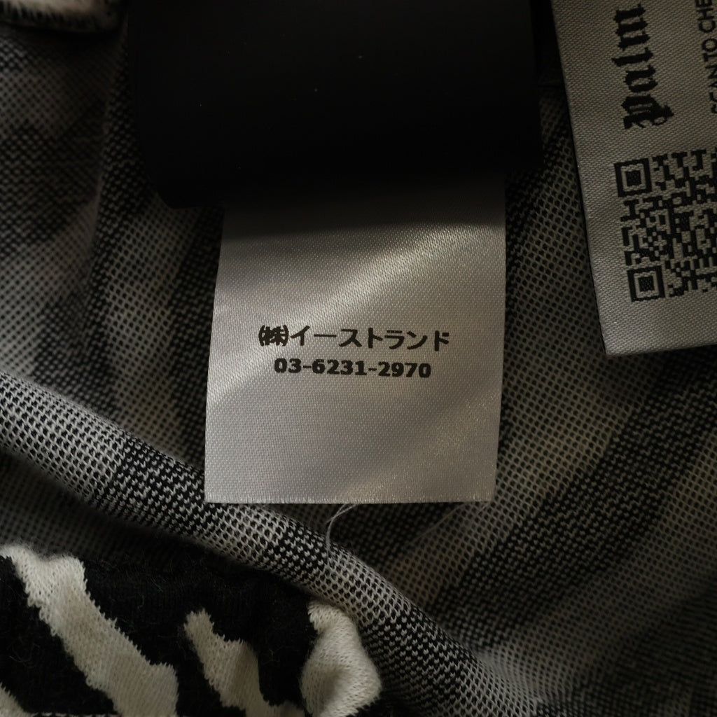 Palm Angels(パームエンジェルス) 21AW ゼブラ総柄トラックパンツ ブラック/ホワイト PMCA007F21FAB008
