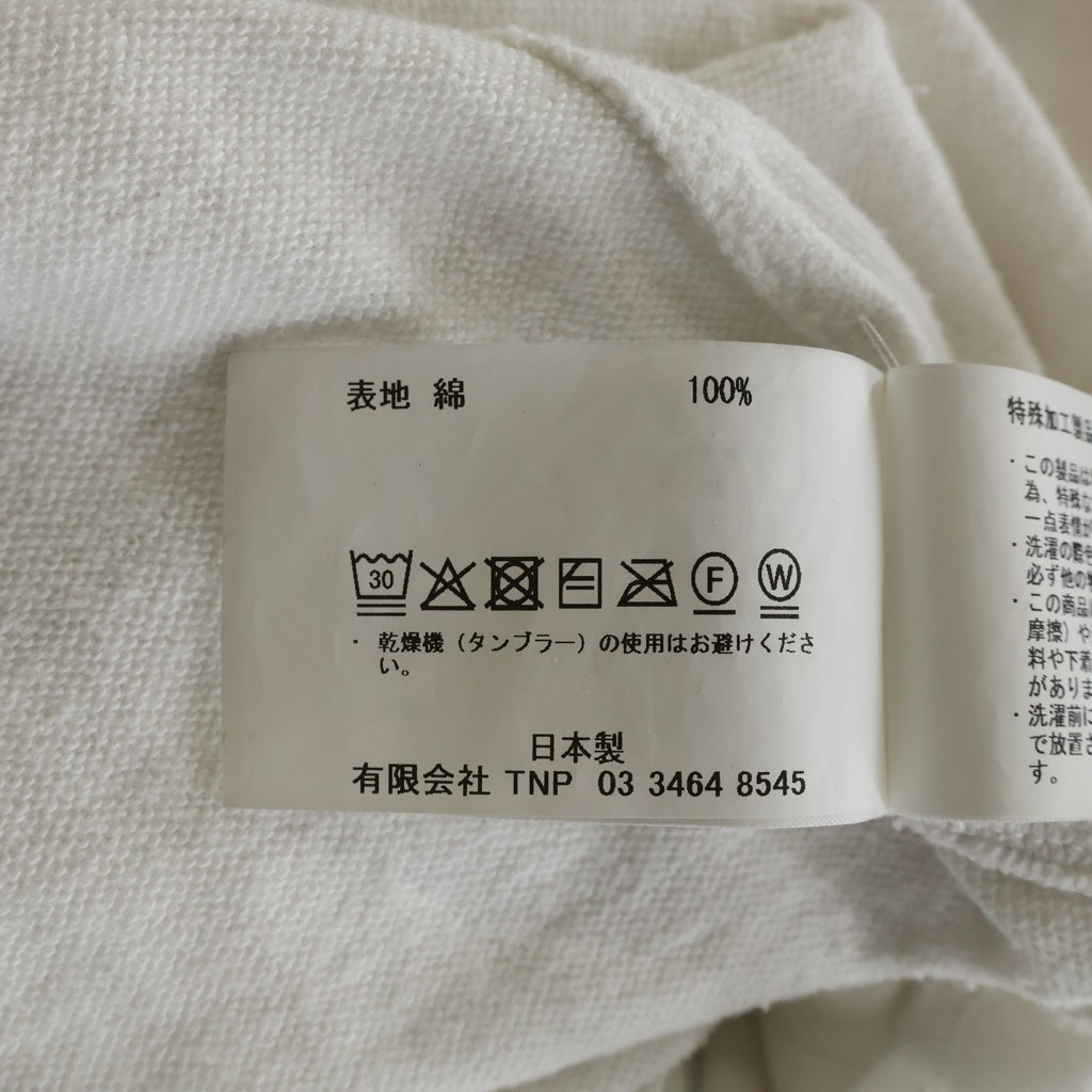UNDERCOVER(アンダーカバー) MONK L S TEE COTTON MINI URAKE ボートネック長袖カットソー 長袖Tシャツ ホワイト UC1F9801