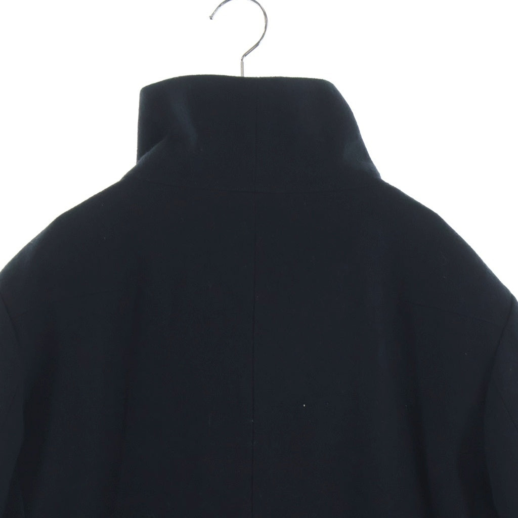 ato(アトウ) 22AW WOOL STAND COLOR COAT ボタンアップ ウールスタンドカラーコート ブラック AM22C-002