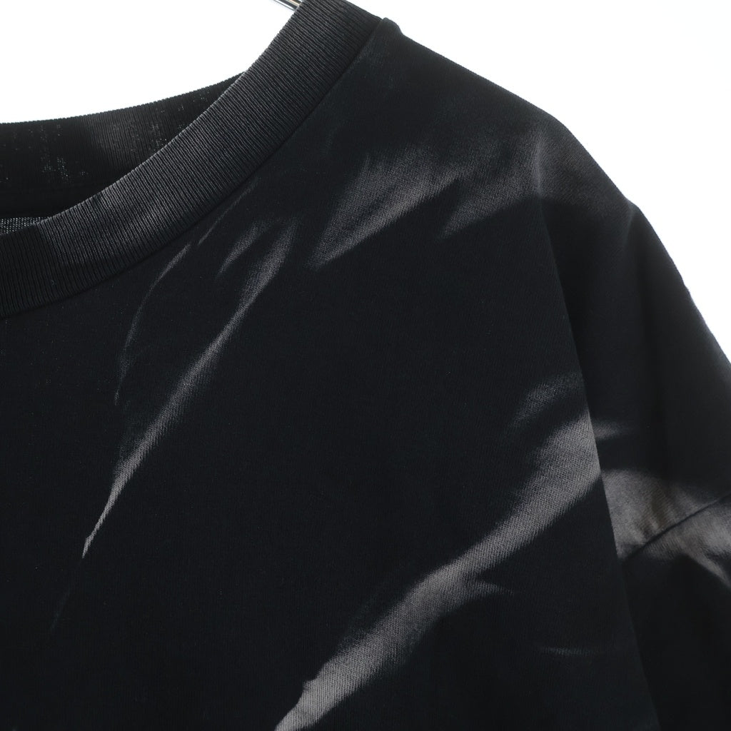 CELINE(セリーヌ) 22SS タイダイプリントロゴクルーネック半袖Tシャツ ブラック 2X8206430