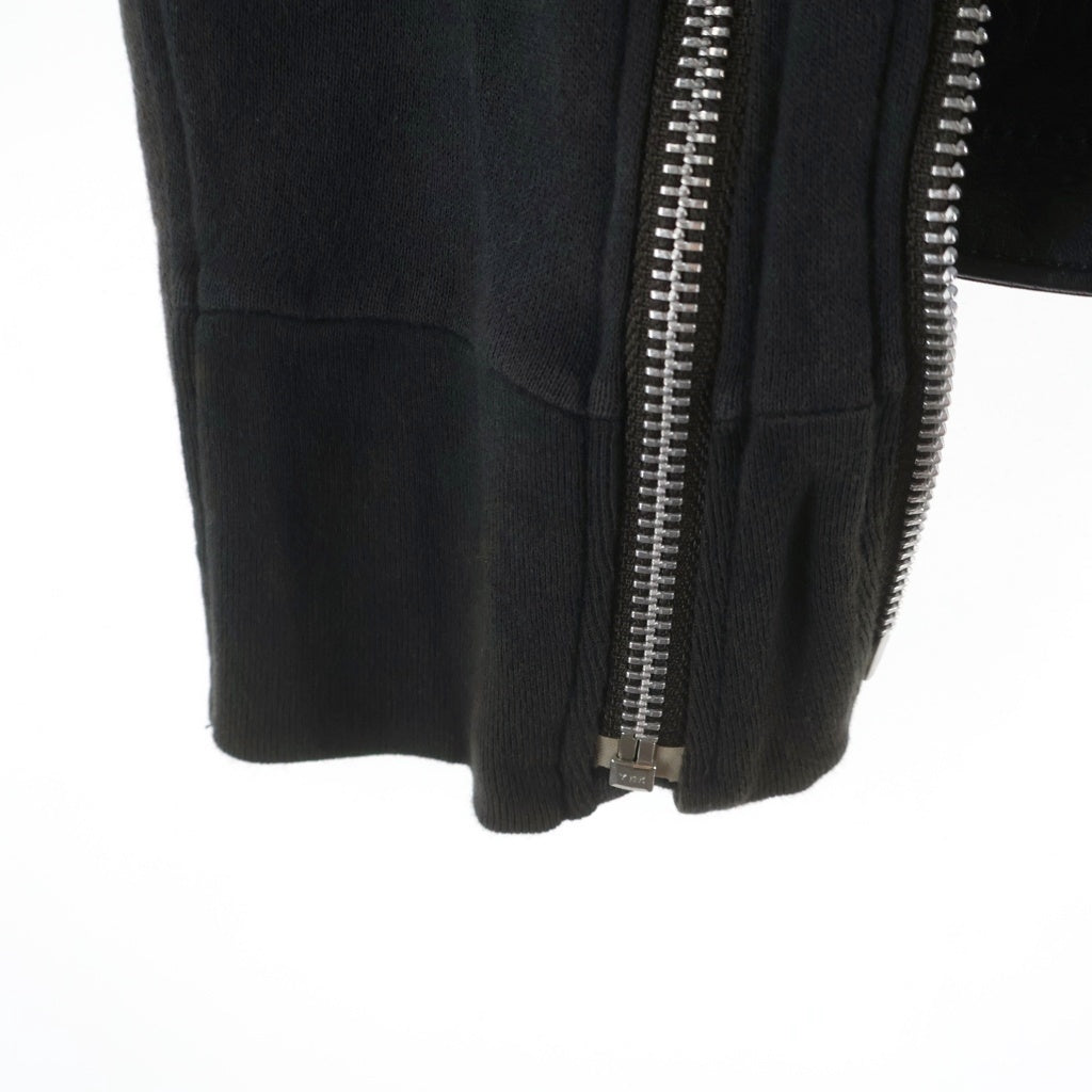 UNDERCOVERISM(アンダーカバイズム) 12SS スウェットドッキングジャケット レザージャケット ブラック I4201-1