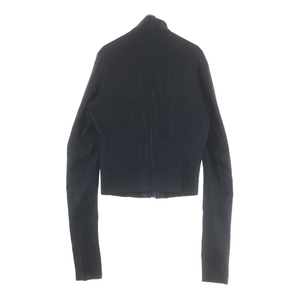 Rick Owens(リックオウエンス) 22SS GARY LEATHER Biker Jacket ゲイリージャケット レザータイトフィット ジップアップジャケット ブラック