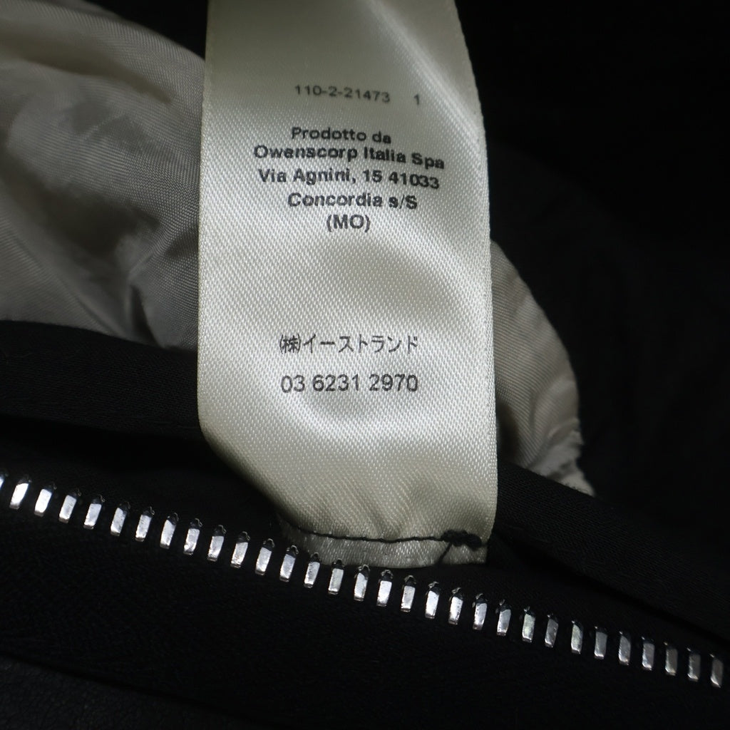 Rick Owens(リックオウエンス) 23SS DRACUBIKER レザージャケット ダブル ライダースジャケット ブラック RU01C4767-LNV