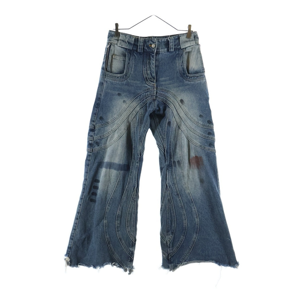 NO/FAITH STUDIOS(ノーフェイスストゥディオス) WAVE DENIM ウェーブ デニムパンツ インディゴブルー