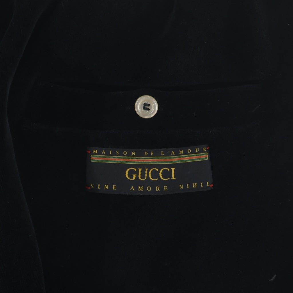 GUCCI(グッチ) ベロアトラックパンツ ジョガーパンツ ブラック 595535 XJBTF