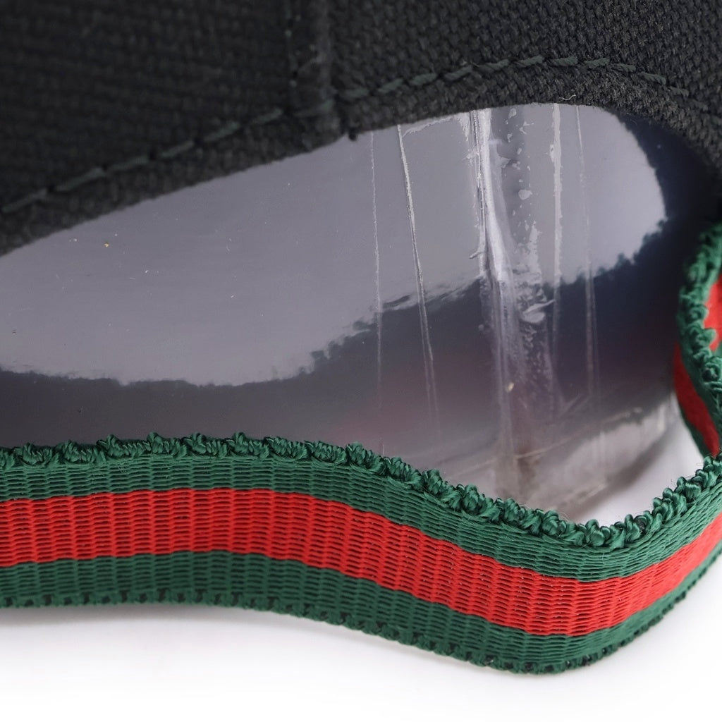 GUCCI(グッチ) インターロッキングG シェリーラインキャップ ベースボールキャップ 帽子 ブラック