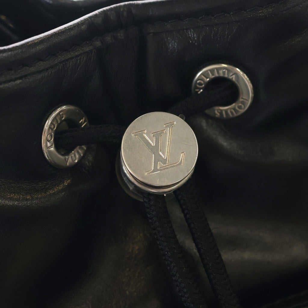 LOUIS VUITTON(ルイヴィトン) LV NIGHT ノエ カーゴ ショルダーバック ブラック シルバー金具 M13985 レディース