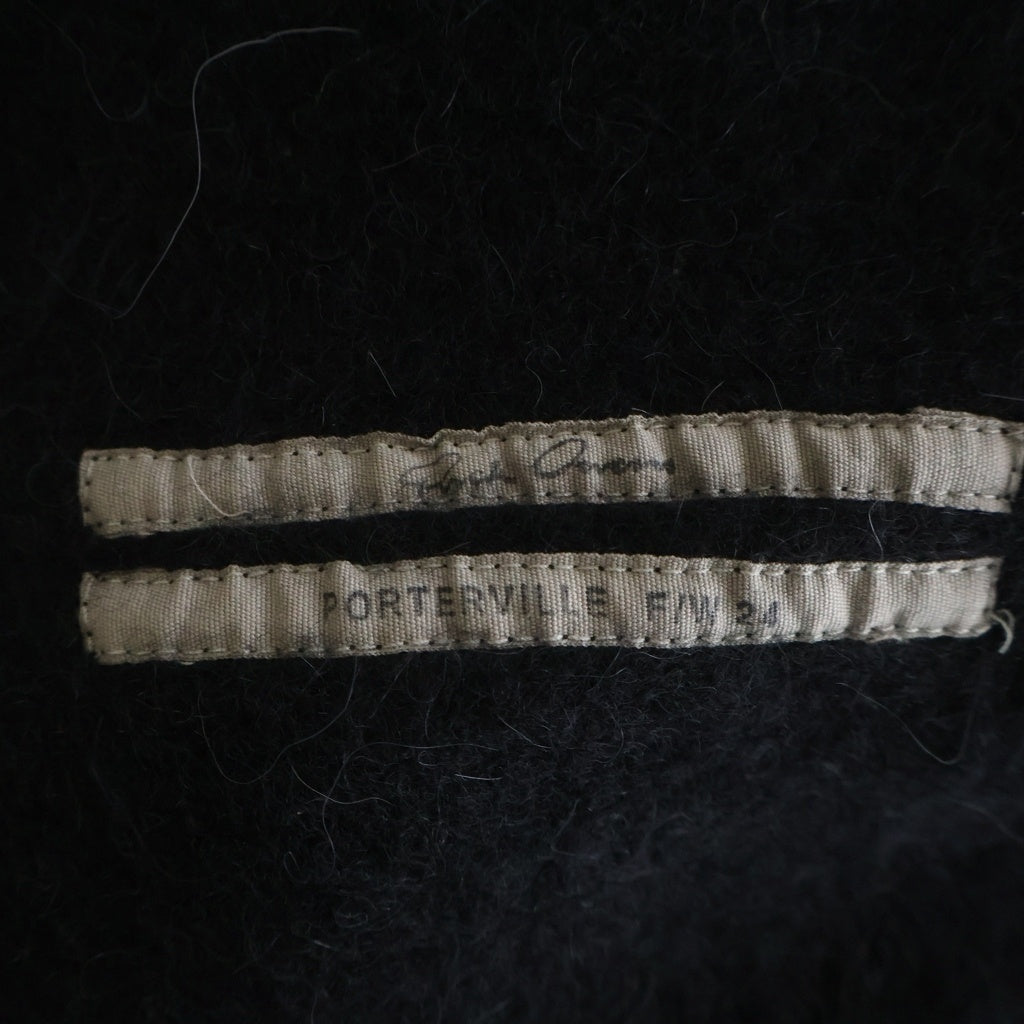 Rick Owens(リックオウエンス) 24AW Alpaca Knit Fisherman Tabard Turtleneck アルパカ ニット ブラック