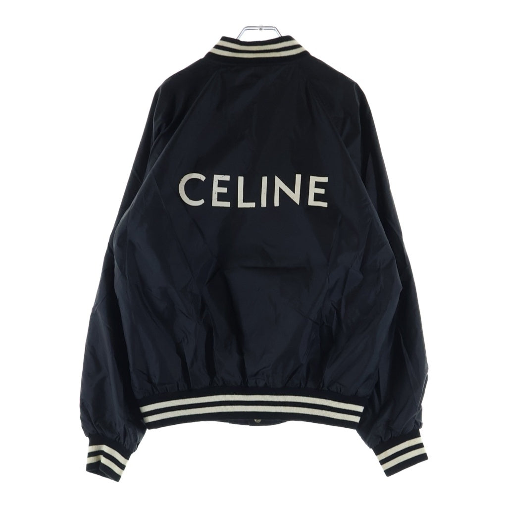 CELINE(セリーヌ) ロゴ テディ ナイロンジャケット ブルゾン ブラック 2W365495M